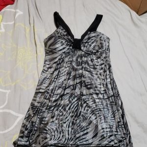 Rue 21 shiny zebra print dress